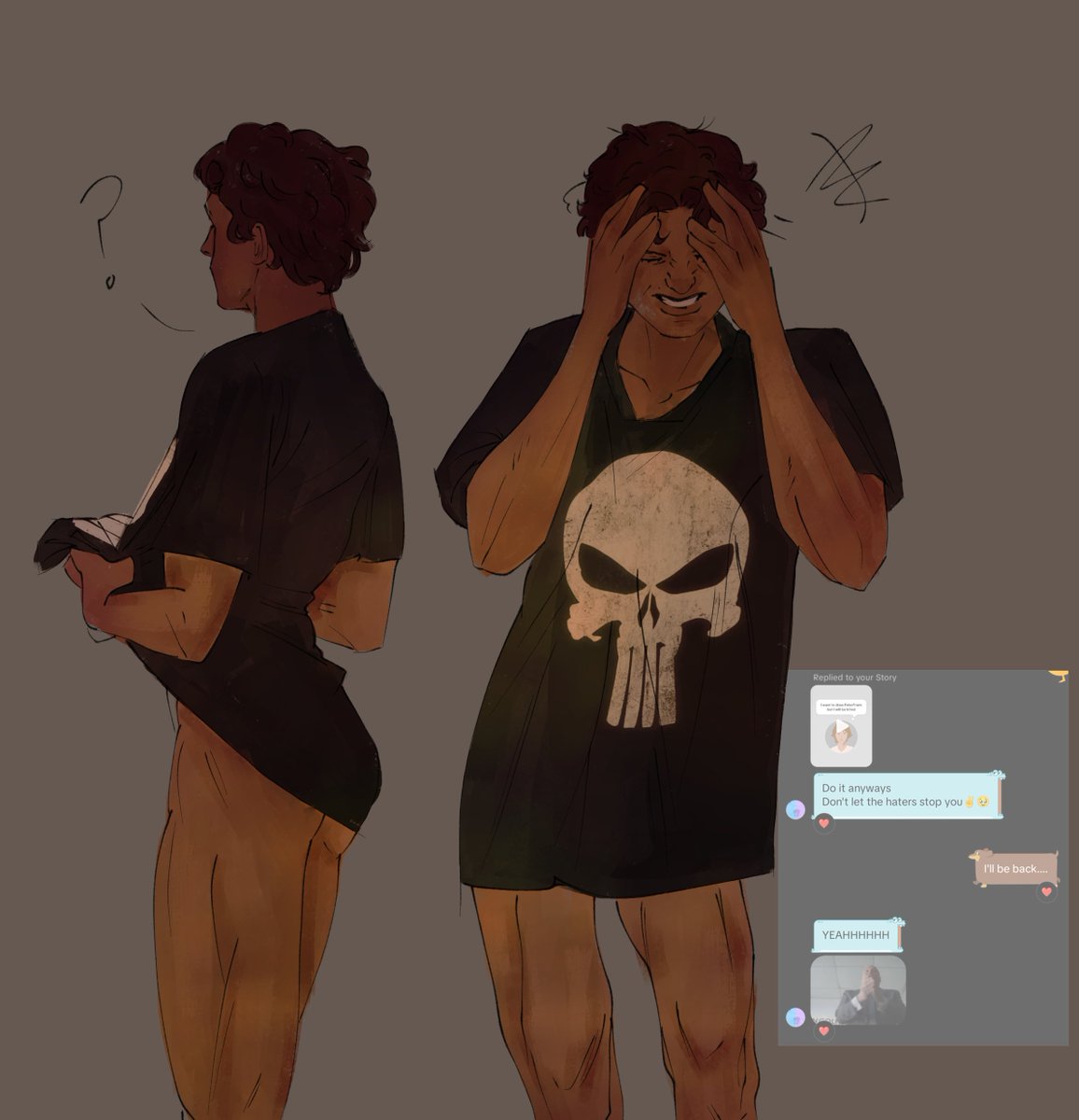 ezzuhme's tweet photo. everyone say thank you sam or else I would've never drawn it #spideyskulls https://t.co/ZcgcJ9TUYf