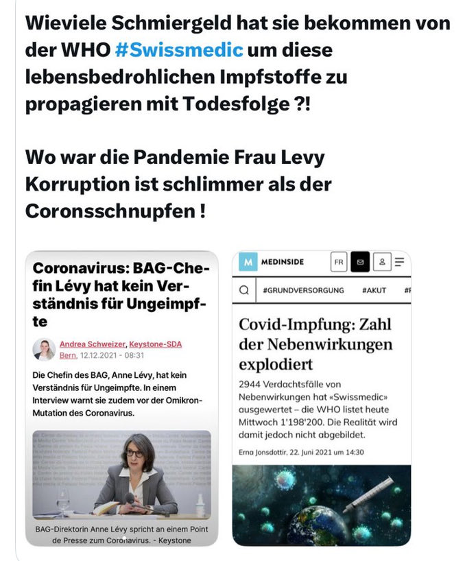 ChantalStadelm1's tweet photo. Da kann man sich nur beim #BAG und #Swissmedic sich bedanken für ihr Korruption und ihren Giftspritzendiktatur 

#MrNAImpfskandal #Nürenbergerkodex #Impfschäden #Bluttransfusionen #Impfdesaster

@RealWsiegrist https://t.co/qNI6uFkpaB