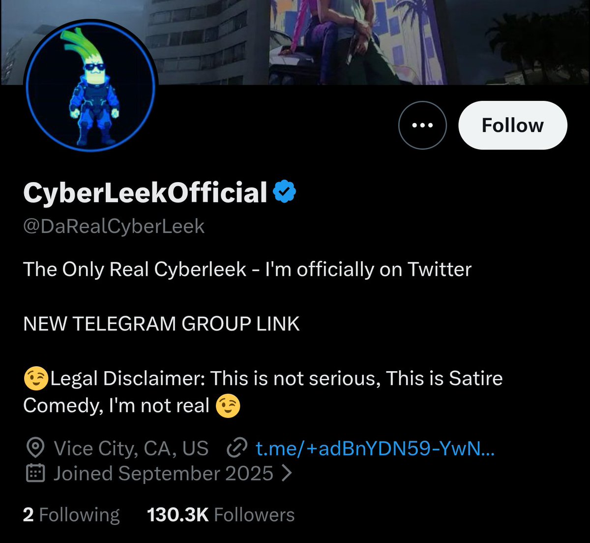 cyberleeknet's tweet photo. CyberLeek is not an individual.
And there is no official X account!

Why does this guy who fancies himself a hacker have 130.000 followers? https://t.co/m8zlB7LXZD