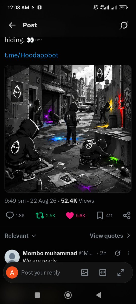 aminubzy's tweet photo. @0xHoodX @the hood https://t.co/ReEHnPQEJ4