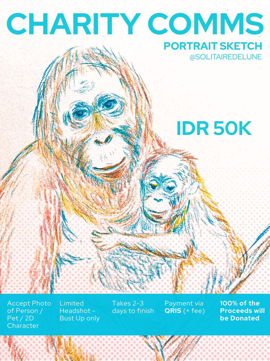 solitairedelune's tweet photo. Halo! Aku open charity comms, 100% of proceeds will be donated. (Single) Portrait Sketch 50k✨ 

 #zonauang #charitycomms https://t.co/Qjkn5D2SnE
