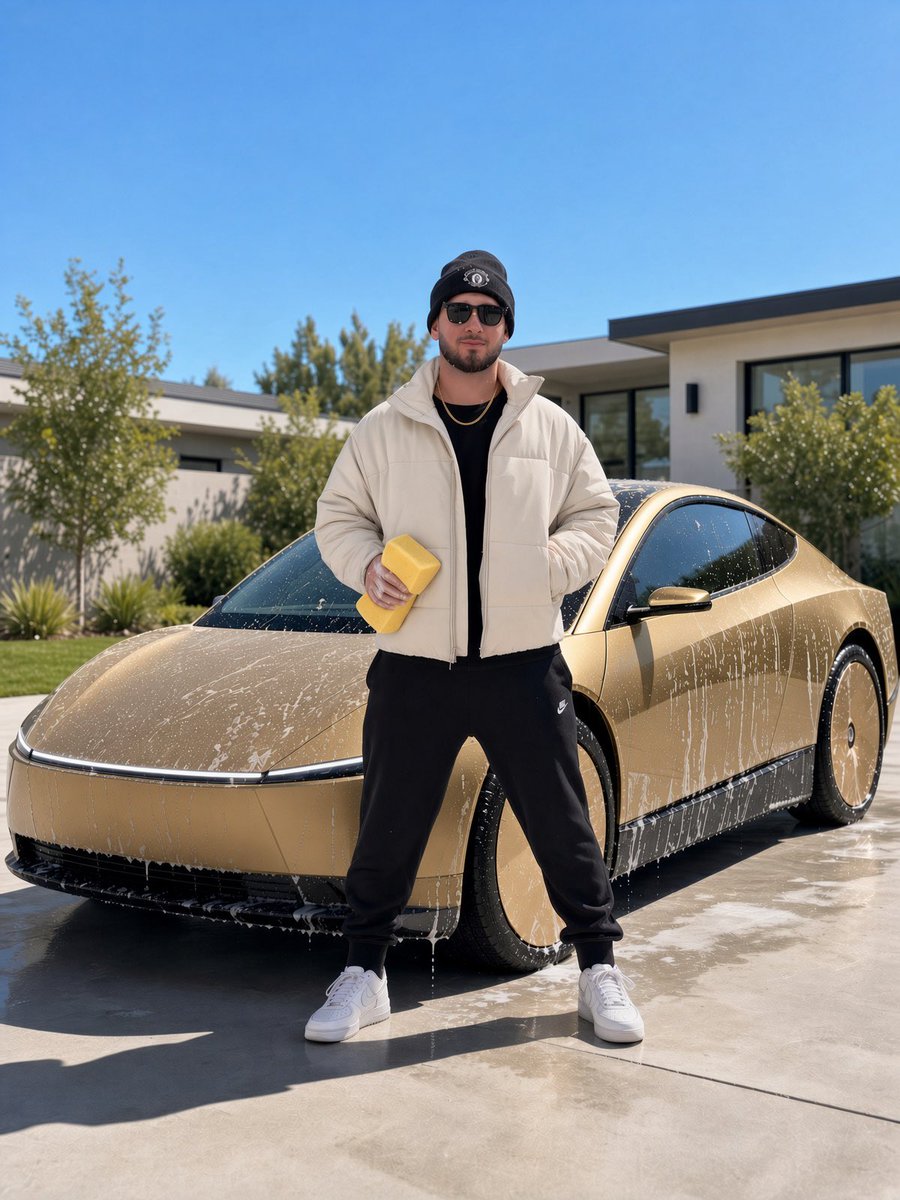 NickDespoo's tweet photo. How life will be when my Cybercab is printing money when I’m sleeping. https://t.co/ZxzYh3dBUx