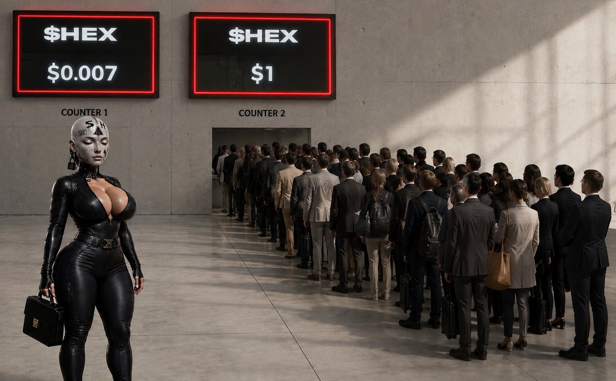 SnipeHeadSHD's tweet photo. The cheap price was never the problem. The conviction was.

When #HEX was cheap, most people watched.
We’re building something for the believers the ones who can see beyond today’s price and understand what’s being built for tomorrow.

#HEX #PulseChain https://t.co/z3iE9KlRVf