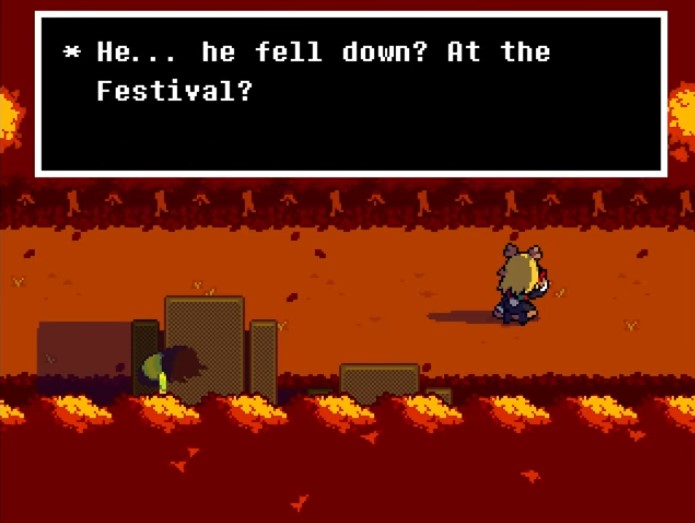 Rudysknight's tweet photo. Dess knighters say Rudy is an avoidable character as if there isn't a mandatory scene with him as the focus. Now I wonder, is there any other game that had a scene where an avoidable character is referenced right before they're revealed as the main antagonist? https://t.co/aSD2pzRH51