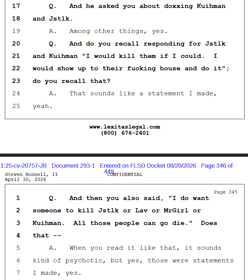 nukethefascists's tweet photo. @PsudoPlays @kroto5381324 @David_Mauricioo Lmao yeah man it's all taken out of context, just like the transcripts from his current court case, right? https://t.co/TgzWk7Mzil
