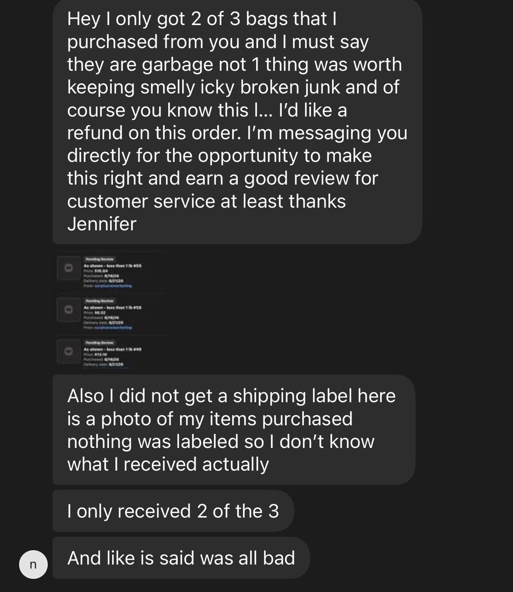 BgamesFlips's tweet photo. How to not get a refund or help with an order from a small online business: 

1. Feedback extortion. Online marketplaces like whatnot and eBay are pretty clear about feedback extortion. Saying you will only leave good feedback if a seller meets your demands is clearly against that term.

2. Blocking the buyer after messaging them and not even giving them a chance to help you. I would have gladly helped to resolve this, however the buyer didn’t even give me a chance. Which is unfortunate both for them and myself.

If you’re ever unhappy with an order you receive, just talk to the seller and they’ll more than likely work with you to make things right. If they don’t for some reason, then go to the platform’s support, they have buyer protections in place to help you as well, both the seller and the platform want you to keep coming back!