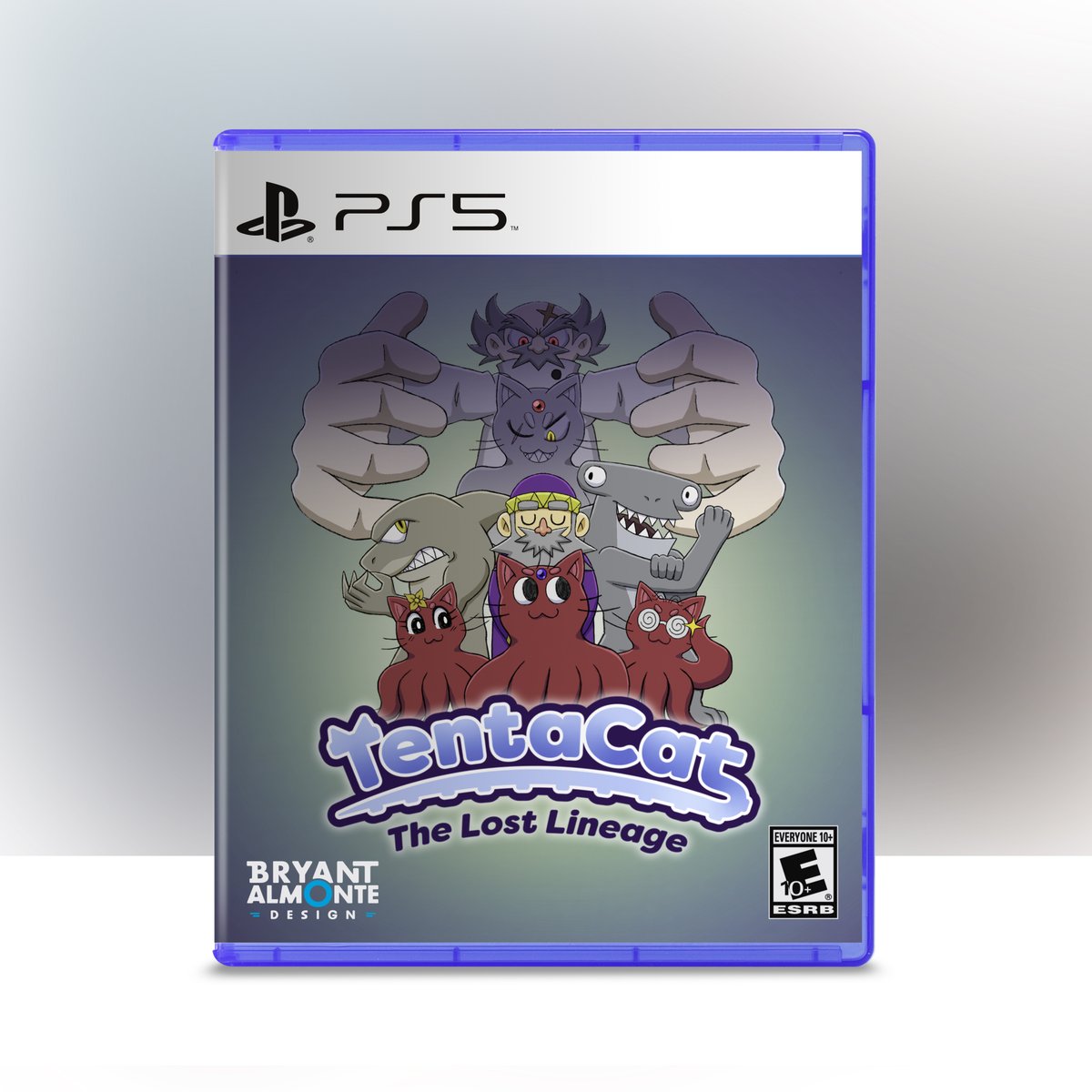 Tentacatgame's tweet photo. I made a mock-up using the cover art created for TentaCat: The Lost Lineage. I'd like to eventually make a physical version of the game once the development has been completed. #gamedev #indiedev https://t.co/aRUzWG5nj2