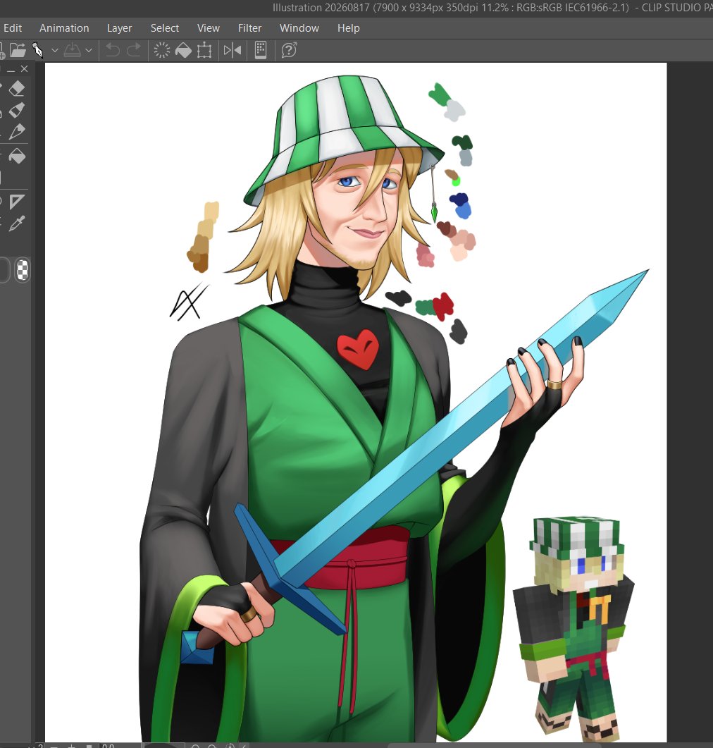 WoomyFam's tweet photo. drawing qsmp Ph1lza #ph1lzafanart #qsmp2art 
his hair is so tricky https://t.co/9BcQfSQLyU