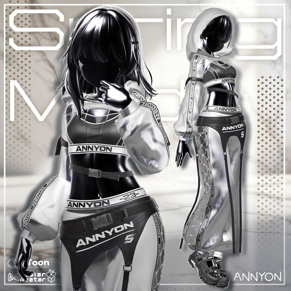 ANNYON_3D's tweet photo. 🔈今週リリース✨✨
新作衣装【SprintMode】

いよいよ今週リリース予定です！🏃‍♀️💨

正式なリリース日時が決まり次第、改めてお知らせします✨
気になった方はぜひ
【いいね＆リポスト】お願い致します！！
#VRChat #ANNYON_3D https://t.co/qawD2JC6Pj