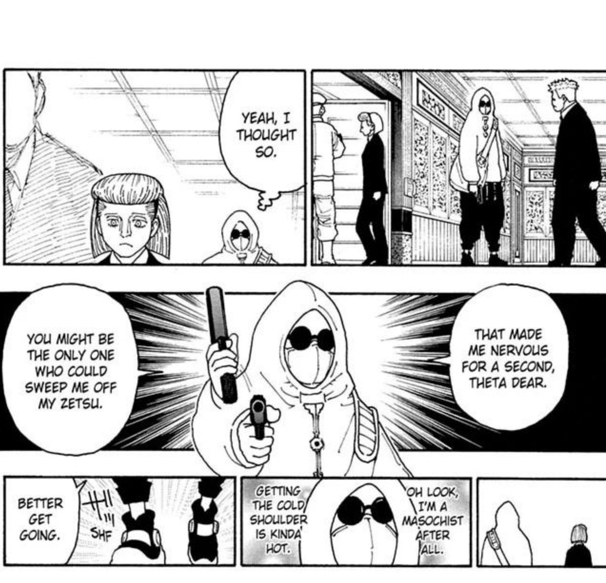 FormerSoulKing's tweet photo. Sorry I don't think I'm physically able to stop being annoying about this chapter cuz what do you MEAN he goes into a blasphemous narcissistic tirade over not having his Zetsu interrupted by the martial law announcement, only to get excited about his Zetsu wavering over Theta https://t.co/9vVc3IZdvA