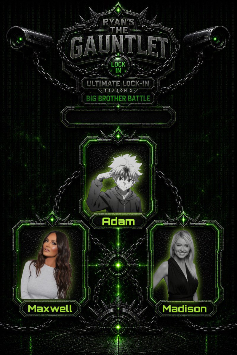ryansthegaunlet's tweet photo. After a hard fought battle Max came out on top moving on to the final and sending Madison and Adam home https://t.co/6iJ42yiIKB