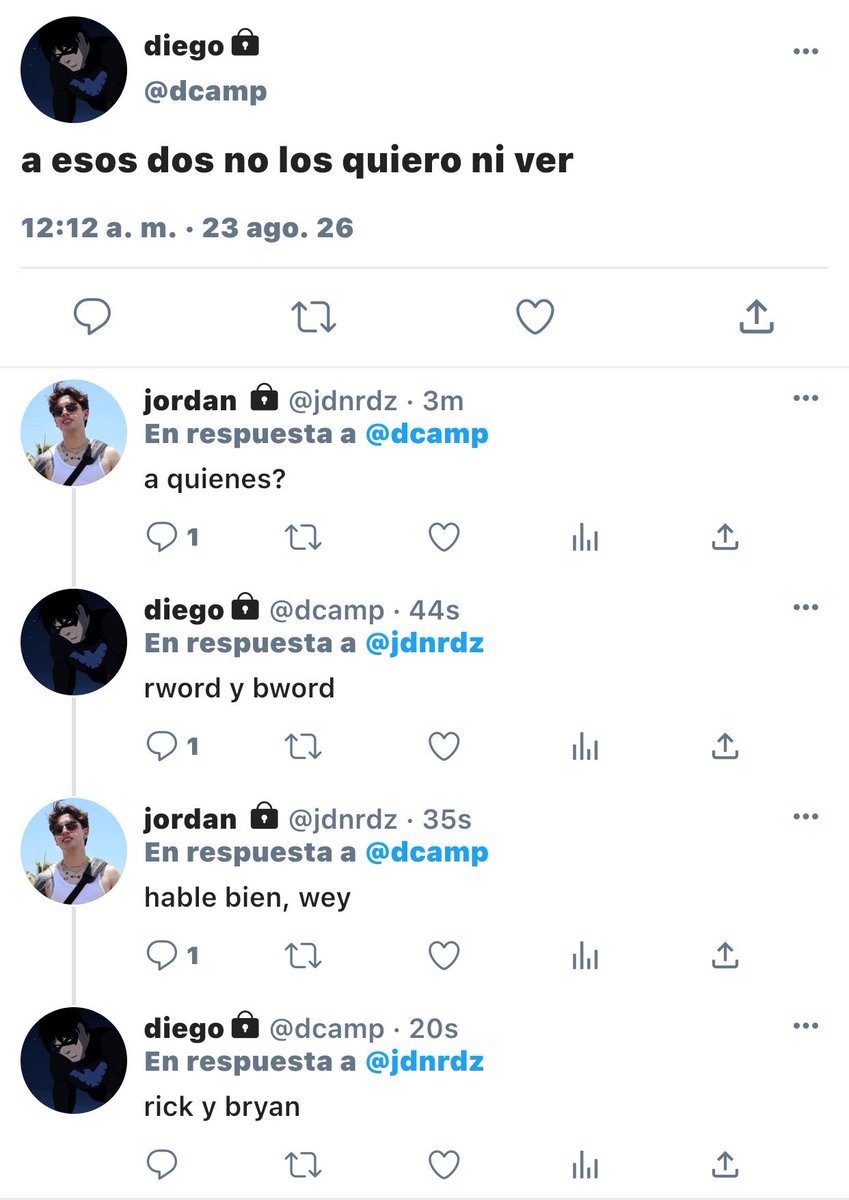 reml4w's tweet photo. #diordan mini au | cm

después de aquella broma, d!ego se siente y comienza a ignorarlo, pidiéndole a jrdan que se junten para “molestarlo”

— humor https://t.co/0RTbO1XIkQ