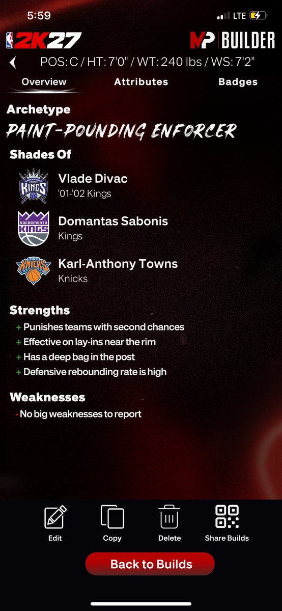 LarryCancioBird's tweet photo. @Sprague2kYT The Kat Build or Bron Build but just gotta add caps on the Bron build but I like both builds https://t.co/CqV1jzel4b