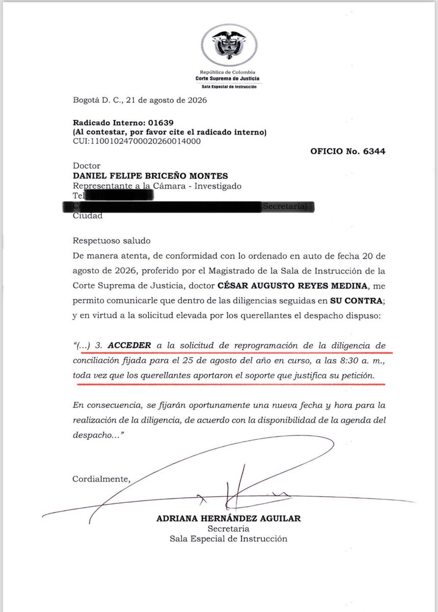 Danielbricen's tweet photo. Estábamos listos para ver a Eduardo Montealegre este martes ante la Corte Suprema de Justicia, pero el señor Montealegre pidió aplazar la diligencia.

Les contaré cuando haya nueva fecha. https://t.co/i0kO1kkyDi