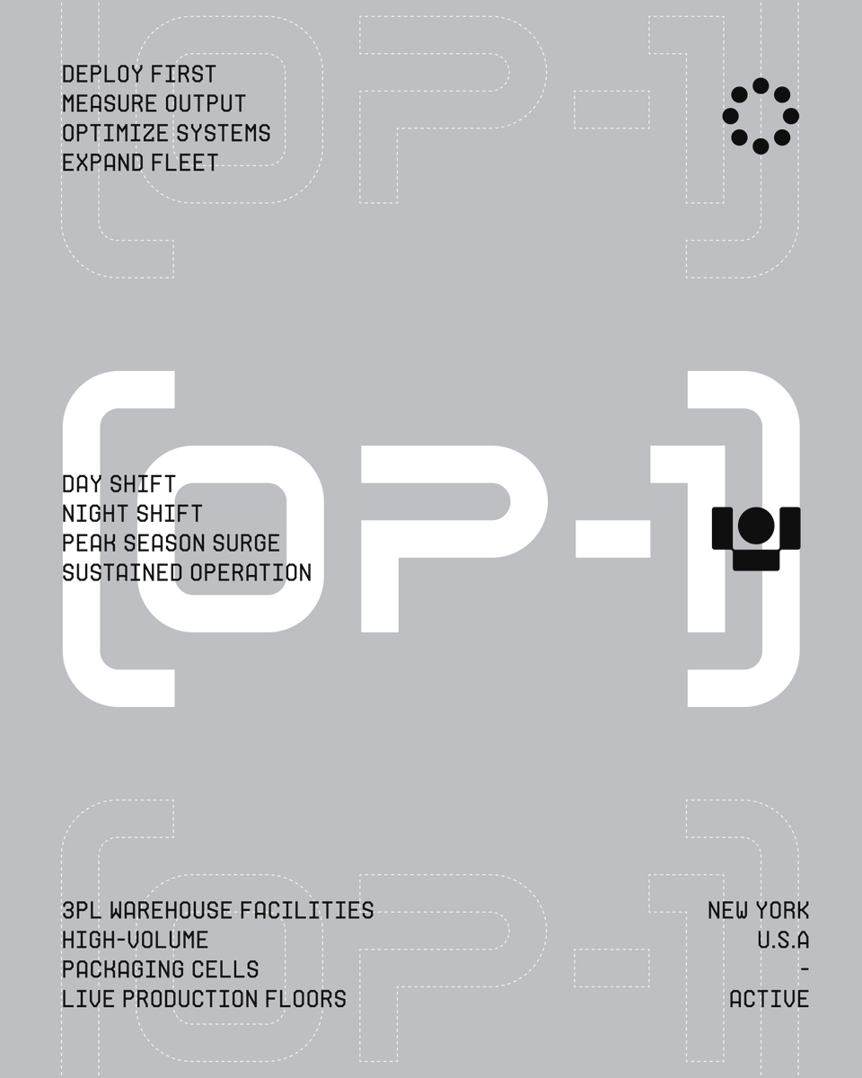 kyleanthony's tweet photo. One of the OP1 brand concepts we created for Ultra Robotics. We didn’t end up going with this one, but loved the direction. https://t.co/qvLqrvYAJL