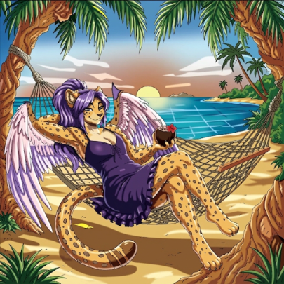 Anna_arts15's tweet photo. She came for the sunset… stayed for the attention💜

Golden skies, ocean breeze, and a little bit of trouble waiting in paradise

Be honest would you look away? 
#FurryArt #FurryArtist #AnthroArt #Fursona #FurryCommunity #FurryFandom #CharacterArt #DigitalArt #Megaplex https://t.co/MBprSHBoMa