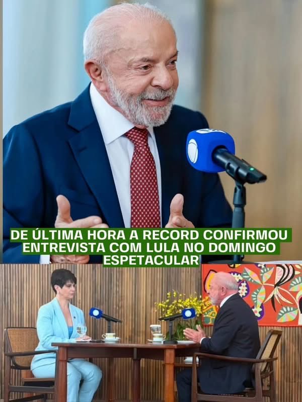 Alice_inland13's tweet photo. A estratégia foi certeira! ♟️ Enquanto tentavam armar um circo no debate da Band, o nosso presidente Lula ocupa o horário nobre sozinho em uma entrevista exclusiva na Record!
Vamos todos sintonizar na Record agora mesmo no Domingo Espetacular e mostrar a força da nossa bolha! ✊🚩 #LulaNaRecord #DomingoEspetacular #EsquerdaUnida