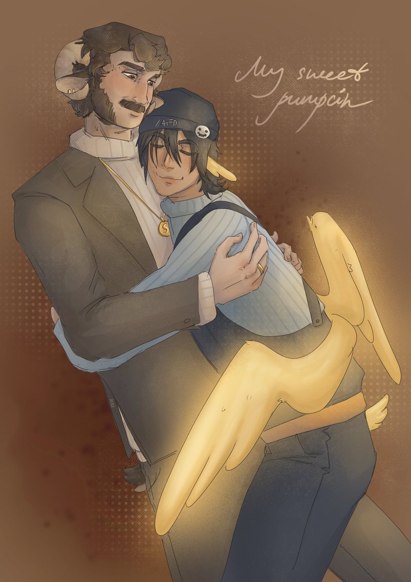TheAsphh's tweet photo. Aw my dear pumpkin duo 
#schlatt #quackity #qsmp #qsmp2art #pumpkin_duo https://t.co/1Cu12obJ5p