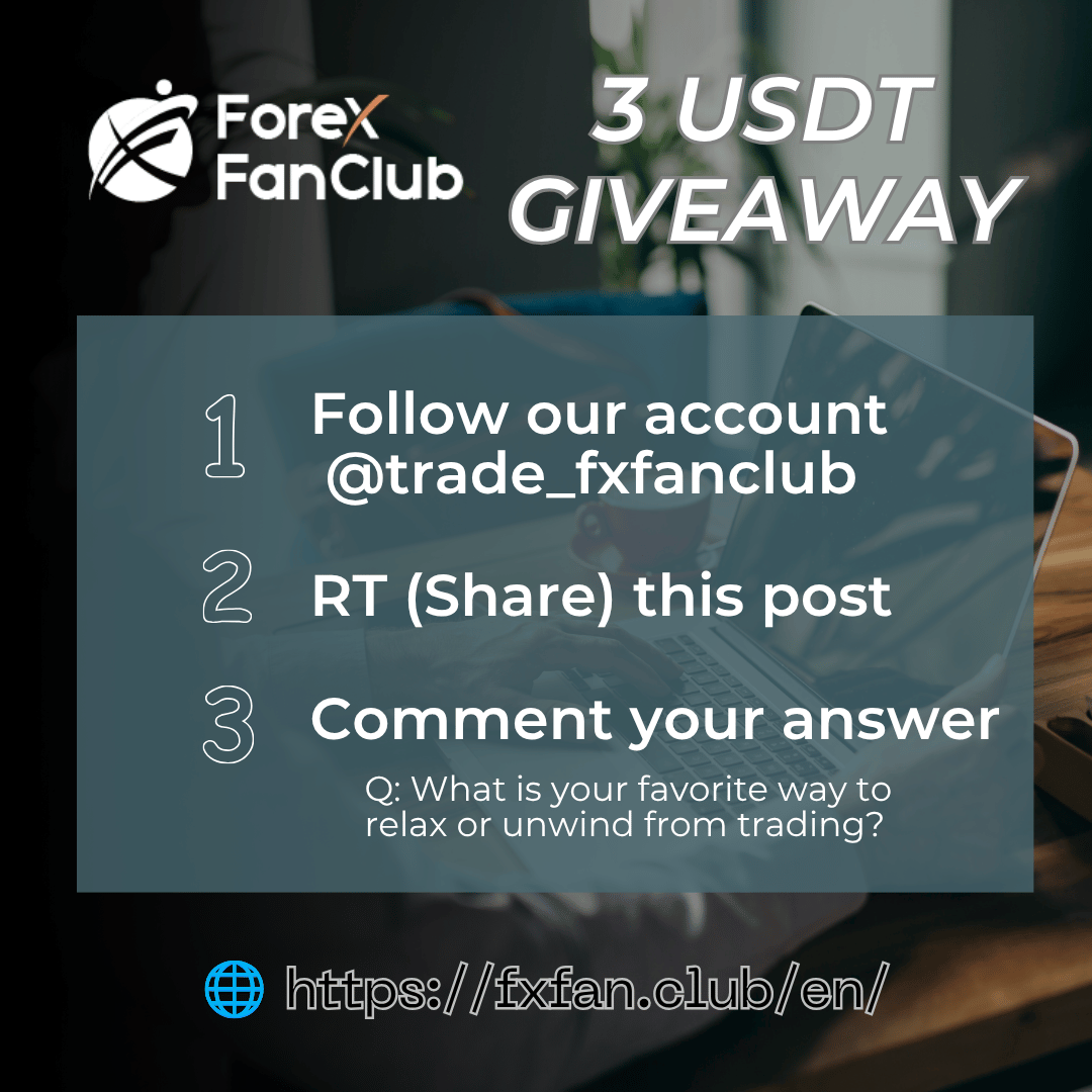 trade_fxfanclub's tweet photo. ✨ It's time for this week's giveaway ✨

10 lucky winners will receive 3 USDT💰🔥

How to enter:
❶ Follow @trade_fxfanclub

❷ RT (Share) this post
⚠️ Please ensure your account is set to public.

❸ Leave a comment answering: 
What is your favotire way to relax or unwind from tading?

📅 Campaign Period:
August 25, 2026, 1:00 PM – August 31, 2026, 11:59 PM (GMT+8)

🎖️ Winners announced:
September 1, 2026, 1:00 PM (GMT+8)

Have you all completed your Forex FanClub registration yet?
Real-time AI market sentiment, broker rebate comparisons, and trading calculators, all in one dashboard.

There are so many incredibly useful features here! Be sure to check it out right here: https://t.co/pUikkwUuwm

If you have any questions, feel free to ask us anytime!

#Giveaway #USDT #CryptoGiveaway #Forex #Trading #Airdrop #ForexFanClub