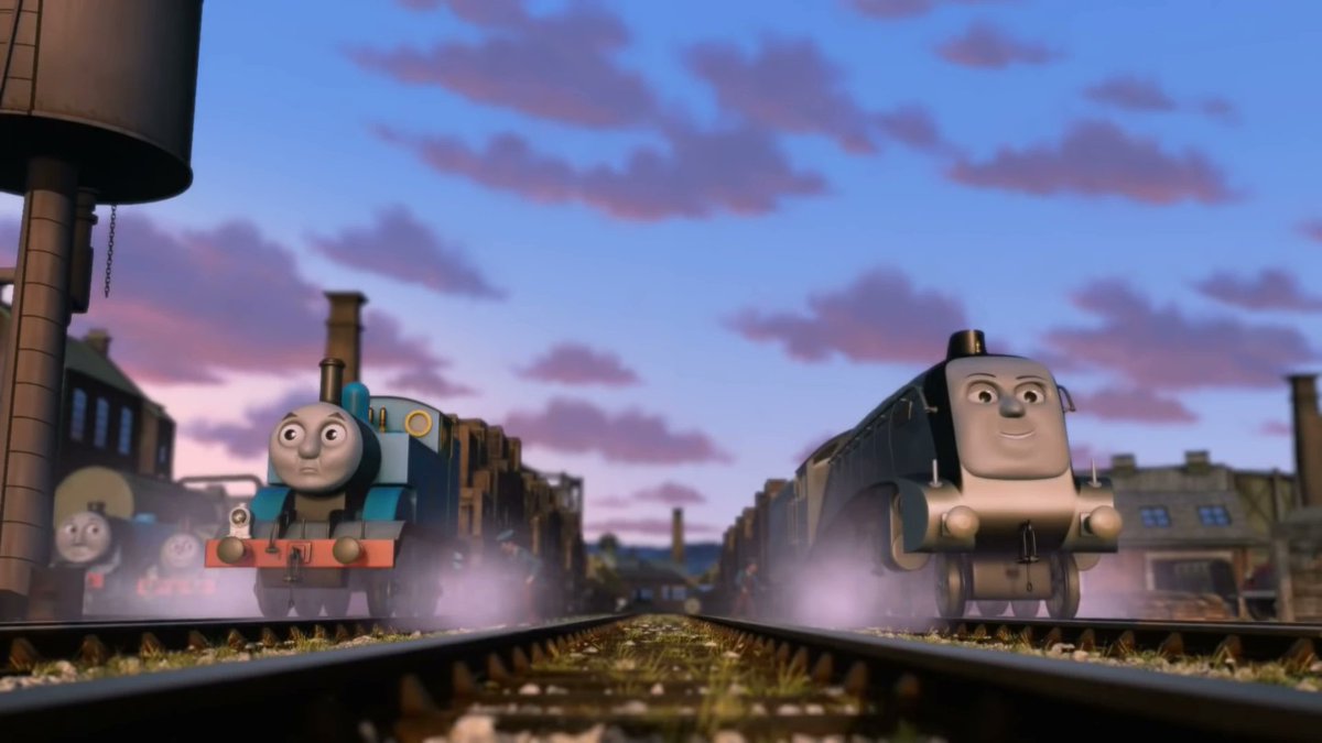 Fan128Idea's tweet photo. @lobos_jon20311 I consider Spencer to be more worthy of a "steamie" rival to Thomas than James honestly.

At least with James, you can argue it’s just friends being friends, but Thomas always locked in whenever Spencer was around. https://t.co/i1kXHCLlxu