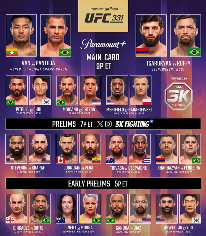 mmahoje_'s tweet photo. O card do #UFC331 tá excelente 🔥 https://t.co/P6e7q9OSZ4