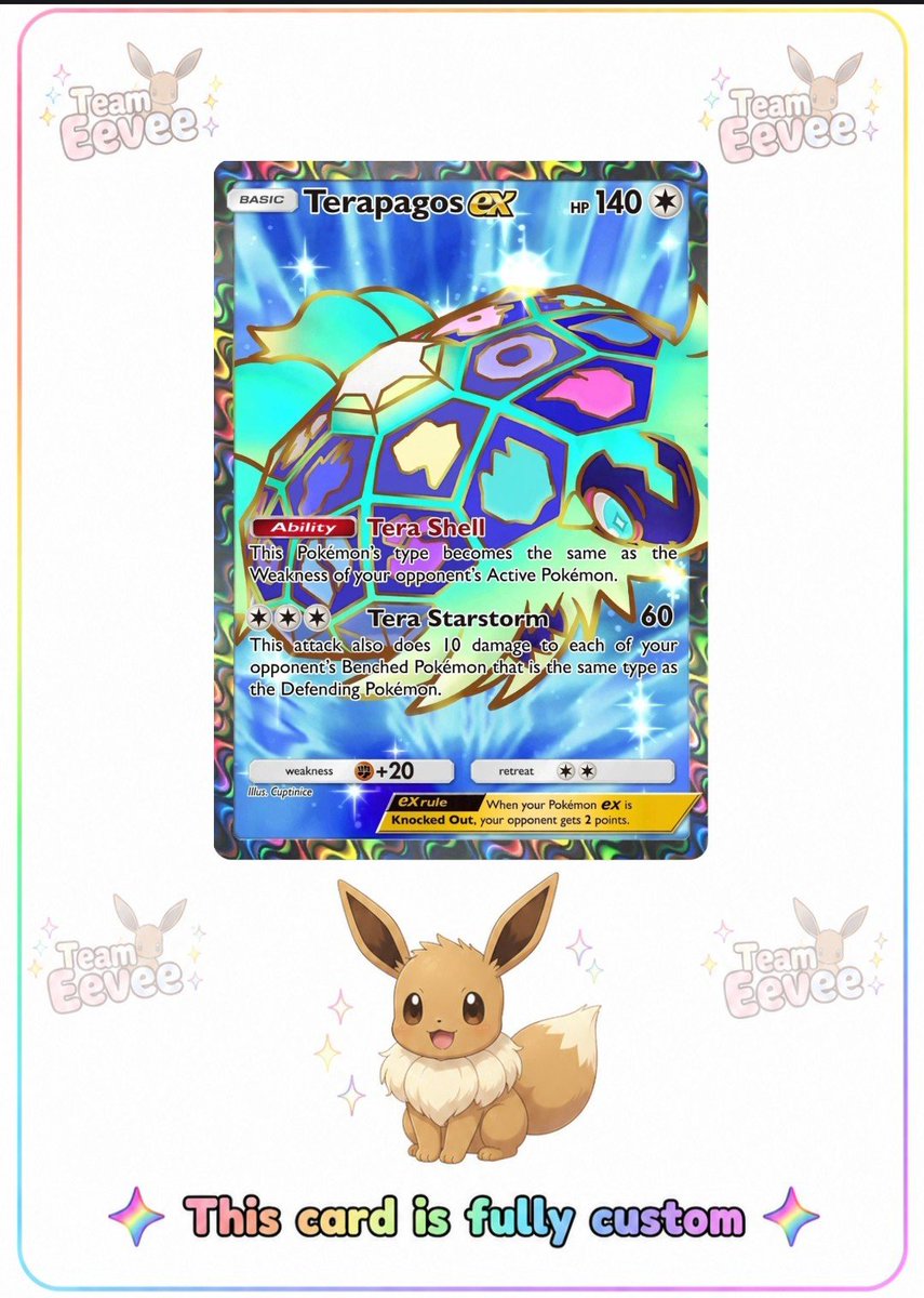 TeamE69670's tweet photo. Terapagos ex fully custom https://t.co/Vl0XZpNe4n
