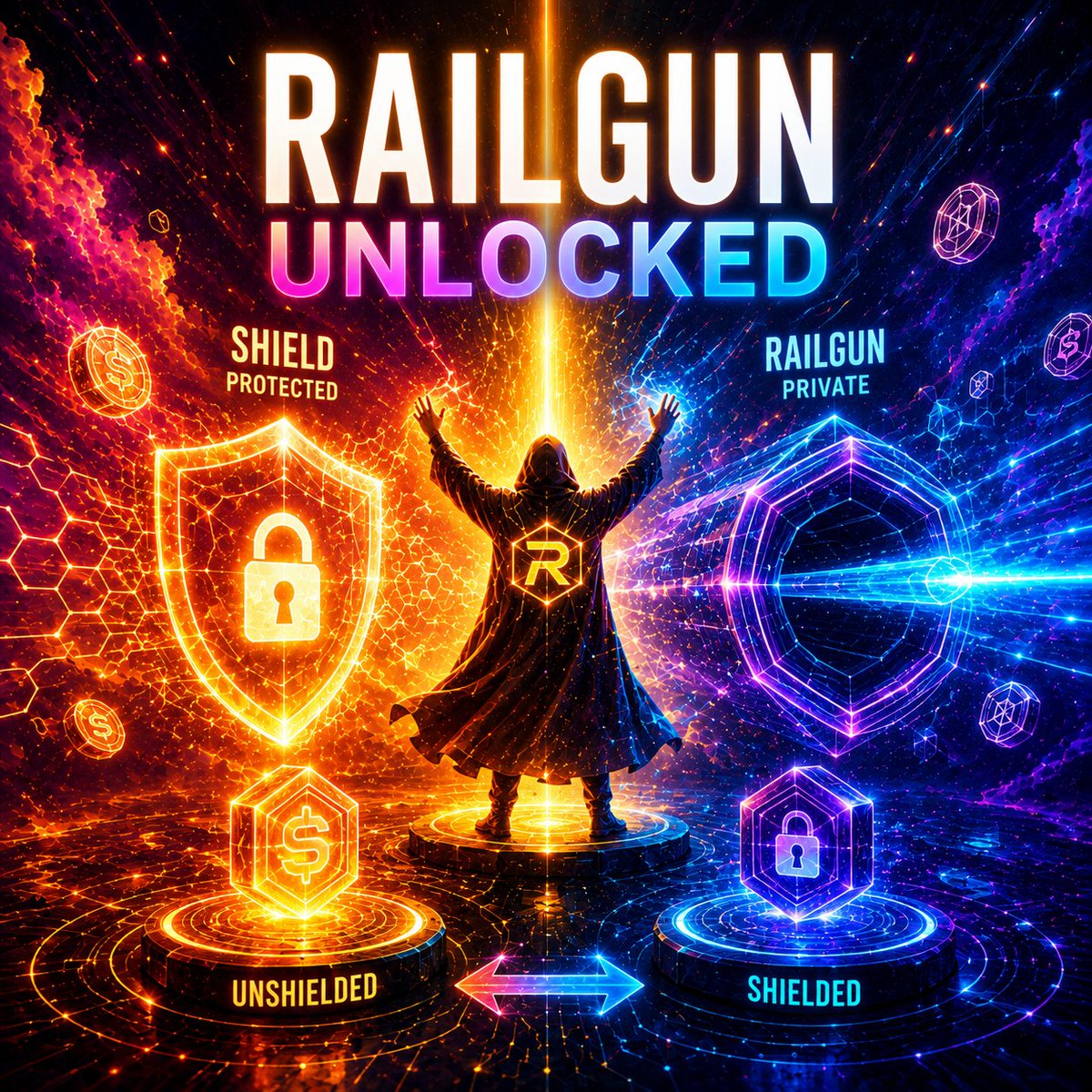 Coexisteven's tweet photo. 👣 Step by Step Railgun use for Shield / Unshield 

It took me almost all day, but I finally figured out how to use RAILGUN and Shield / Unshield assets seamlessly between wallets

I'd done it before, but not at scale and under different circumstances (self funded gas, and all within 1 wallet) 

Unfortunately, it's not as clear as 1, 2, 3, as I'd have liked, but once the process is sorted out, seems to do the trick - and @LibertySwapFi helped a lot with excellent customer service!

The confusing part for me was realizing it can't all be done natively on the wallets 

Had to shield / unshield using Railway

I want to put together some kind of tutorial for it in 5 minute, digestible mini series