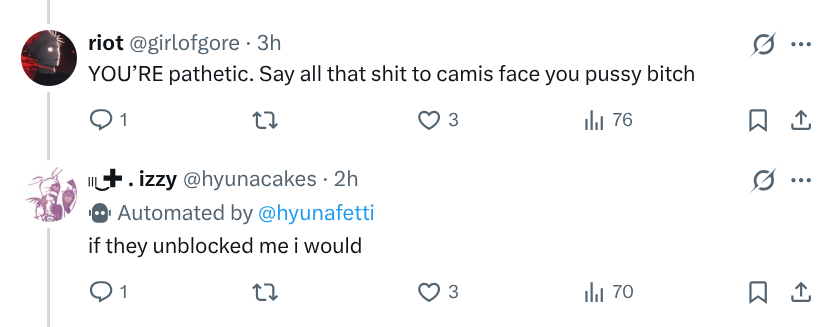hyusuasgpt's tweet photo. hey @hyunacakes wanna address the fact you said my attempt shouldve worked AND u said u were proud of it PURELY bc i thought u were copying me &amp; my friends (WITHOUT MY PERMISSION) went into servers nd told me abt this? https://t.co/yKGxCdKlXJ