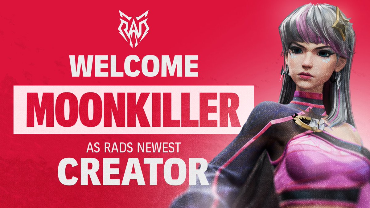 RADesport's tweet photo. The Wild has grown larger.  

Welcome @moonkillerfps to the RAD family as our newest content creator!

Live right now: https://t.co/EnVOTZMh4L

#GoWild https://t.co/PZkNqB88PI