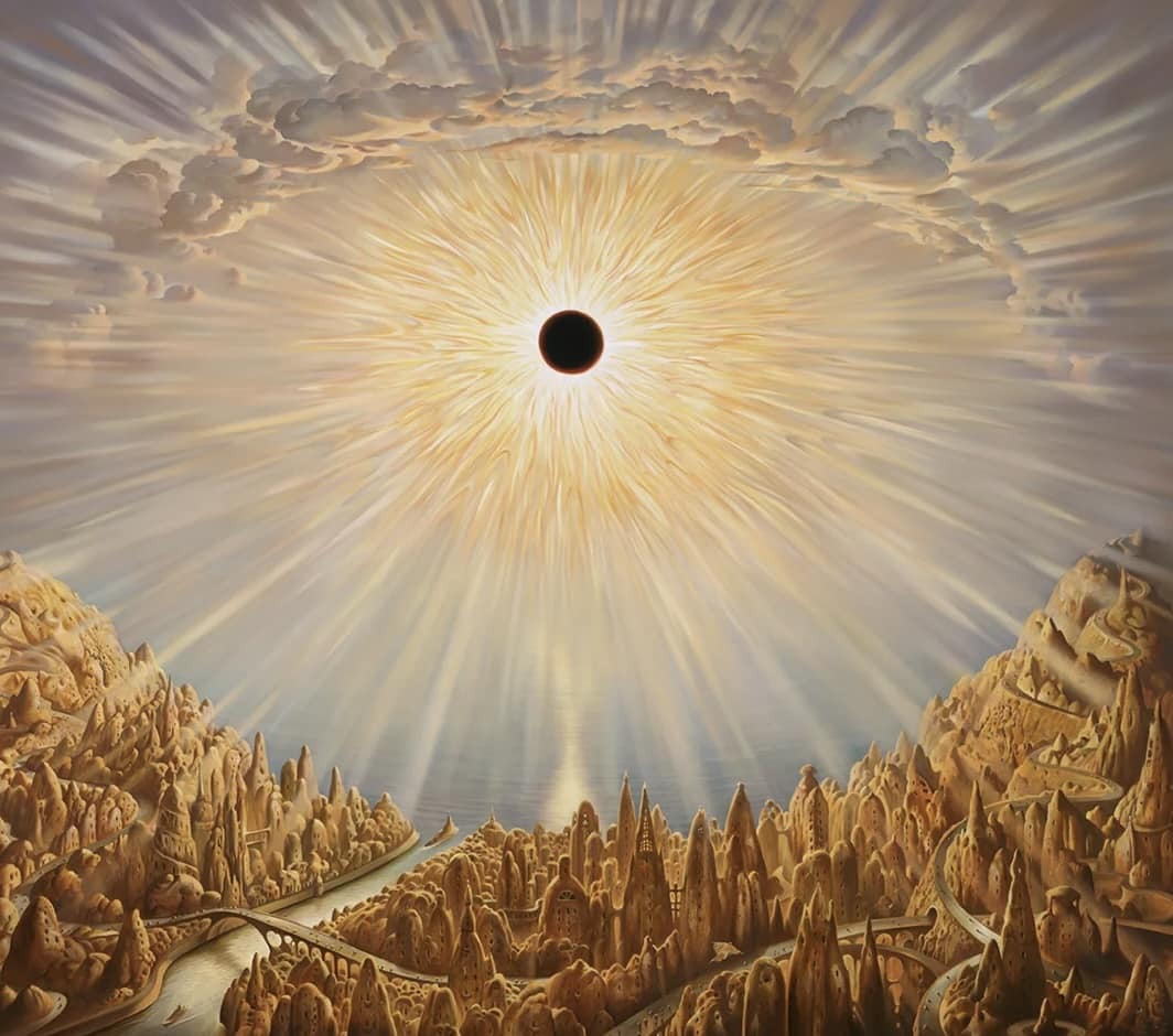 solisolsoli's tweet photo. Eclipse — Vladimir Kush https://t.co/d3hewFqIPV