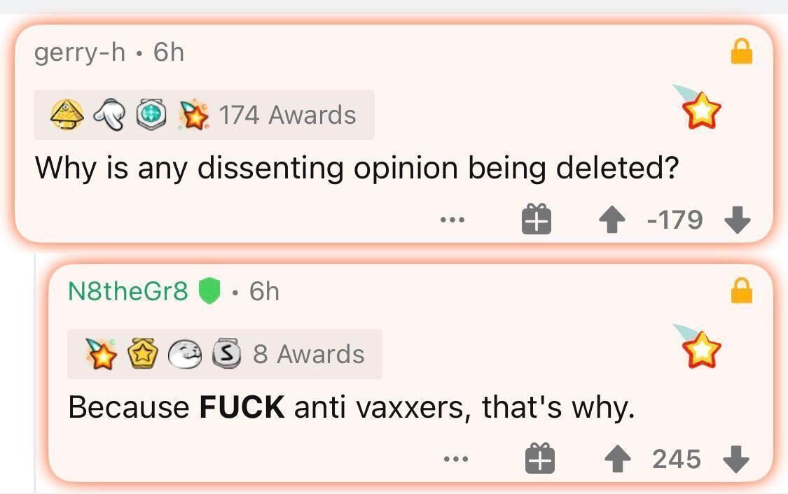 reddit_lies's tweet photo. Never forget what the 'trust the science' crowd was like https://t.co/qNkMfl7cai