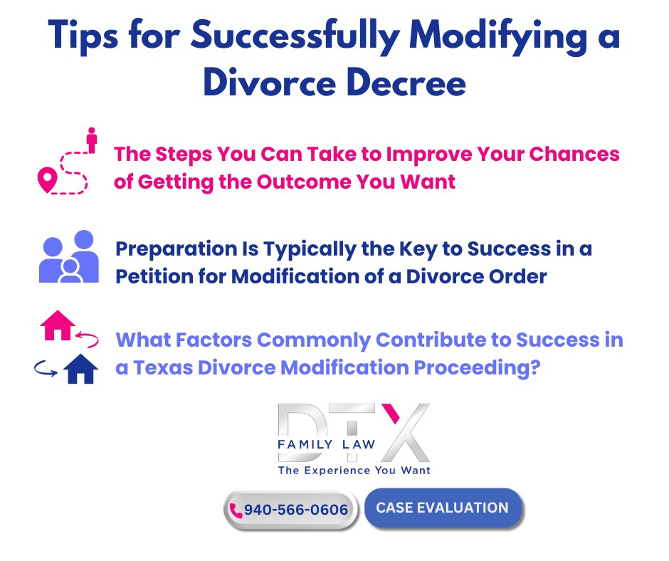 dtxfamilylaw's tweet photo. Tips for Successfully Modifying a Divorce Decree
𝑻𝒉𝒆 𝑺𝒕𝒆𝒑𝒔 𝒀𝒐𝒖 𝑪𝒂𝒏 𝑻𝒂𝒌𝒆 𝒕𝒐 𝑰𝒎𝒑𝒓𝒐𝒗𝒆 𝒀𝒐𝒖𝒓 𝑪𝒉𝒂𝒏𝒄𝒆𝒔 𝒐𝒇 𝑮𝒆𝒕𝒕𝒊𝒏𝒈 𝒕𝒉𝒆 𝑶𝒖𝒕𝒄𝒐𝒎𝒆 𝒀𝒐𝒖 𝑾𝒂𝒏𝒕 💙🧩 Learn more: https://t.co/FHYpjC8W8a
Call us! 940-566-0606
#modification
#process
#divorcedecree