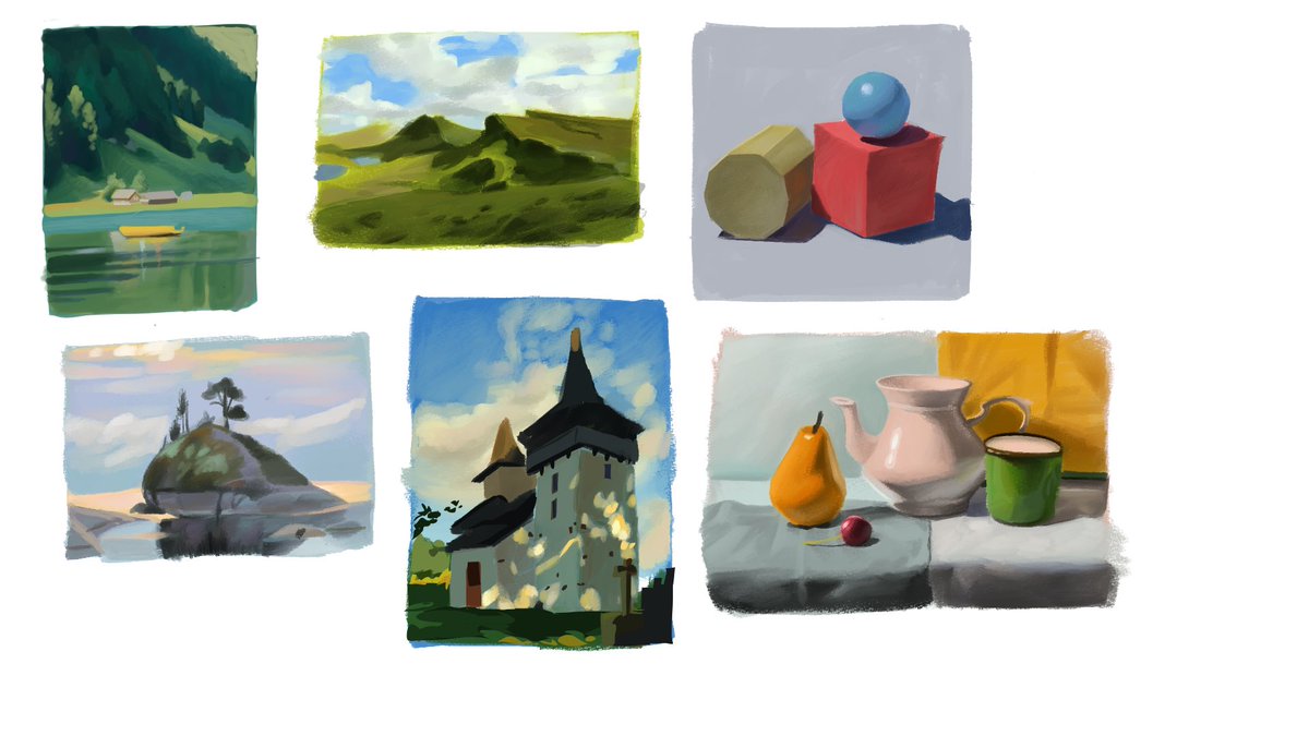 munzi_kim25's tweet photo. Some color studies couple of days ago 
#art #colorstudy https://t.co/KcK8LL8Ayj
