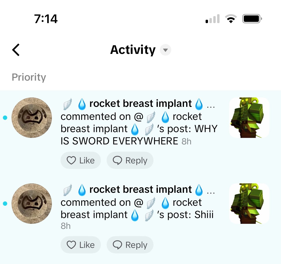 starry_anarchy's tweet photo. I DONT FUCKING CARE IF SOMEONE COMMENTED ON A VIDEO IVE NEVER SEEN WHAT IS TIKTOK DOING????? https://t.co/VQbpGe3dVC