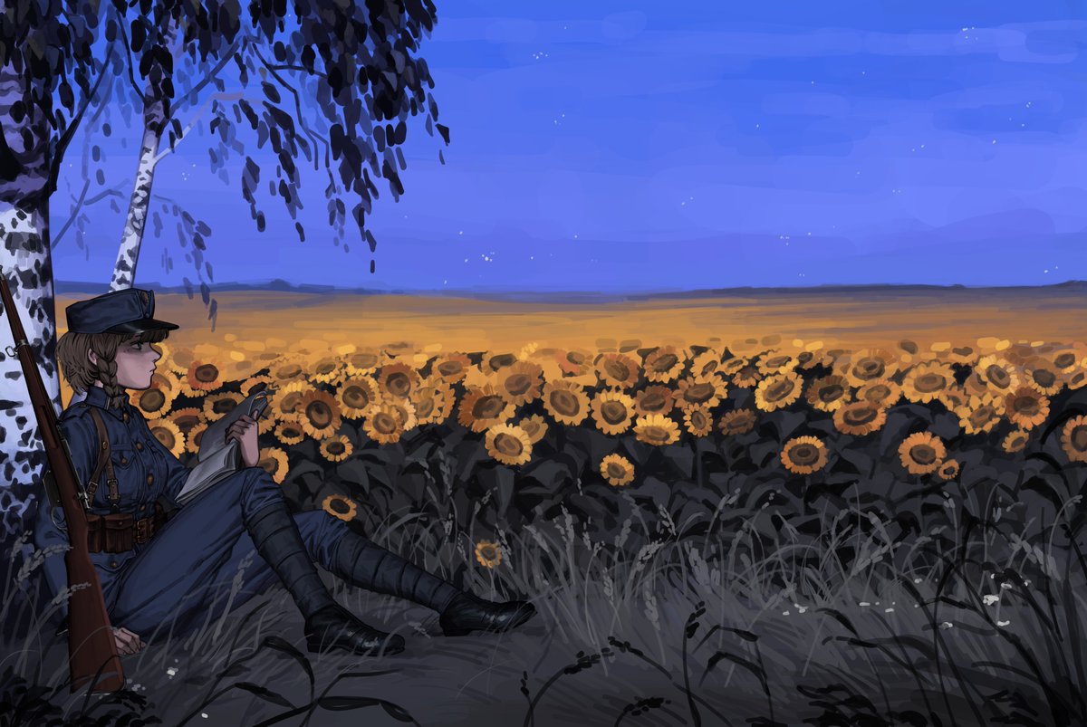 Thee_marked_one's tweet photo. Happy Ukrainian Independance day everyone! While also remembering 1991 let us remember the earlier struggles aswell in the interwar era

Art by @H0NESTH0NEY https://t.co/ZaMBEzh4CG