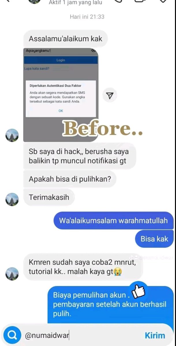 lovesmck's tweet photo. PROSES FAST &amp; BERGARANSI 

MELAYANI   KENDALA 
🤍PULIHKAN CHT WA LAMA
💝JASA SADAP WA/IG
🤍LUPA PASWORD &amp; LUPA DATA2
💝JASA HAPUS AKUN ALL SOSMED
🤍JASA PEMULIHAN AKUN
💝GOGGLE ,GMAIL,IG,TWITER, FB,TIKTOK,DLL
#zonauang 
Fast respon WA di bio ya °=° https://t.co/QSxK0JfhB4