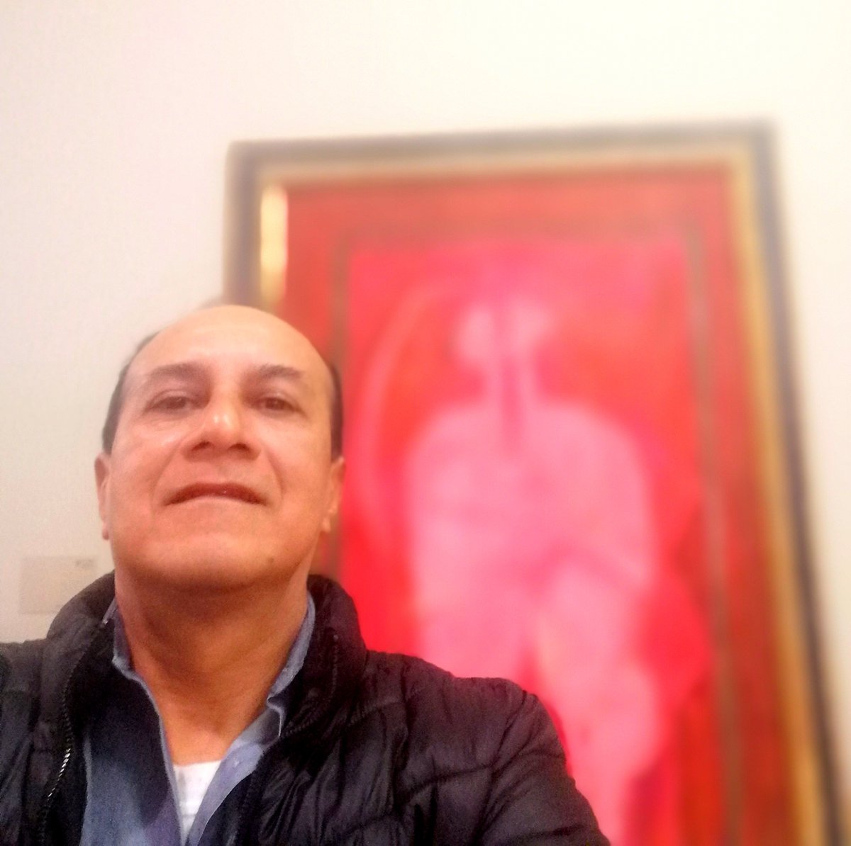 miguechiapaneco's tweet photo. #RufinoTamayo #RodolfoNieto Y #FranciscoToledo. #LosAñosEnParis (3 Oaxaqueños). Durante la inauguración de la expo el pasado 20 de Agosto en #MuseoTamayo. Aquí ante la obra de Rufino Tamayo 'Amantes' 1958, de la colección partícular de la Galería Interart de Polanco. https://t.co/CGLolWwlFB