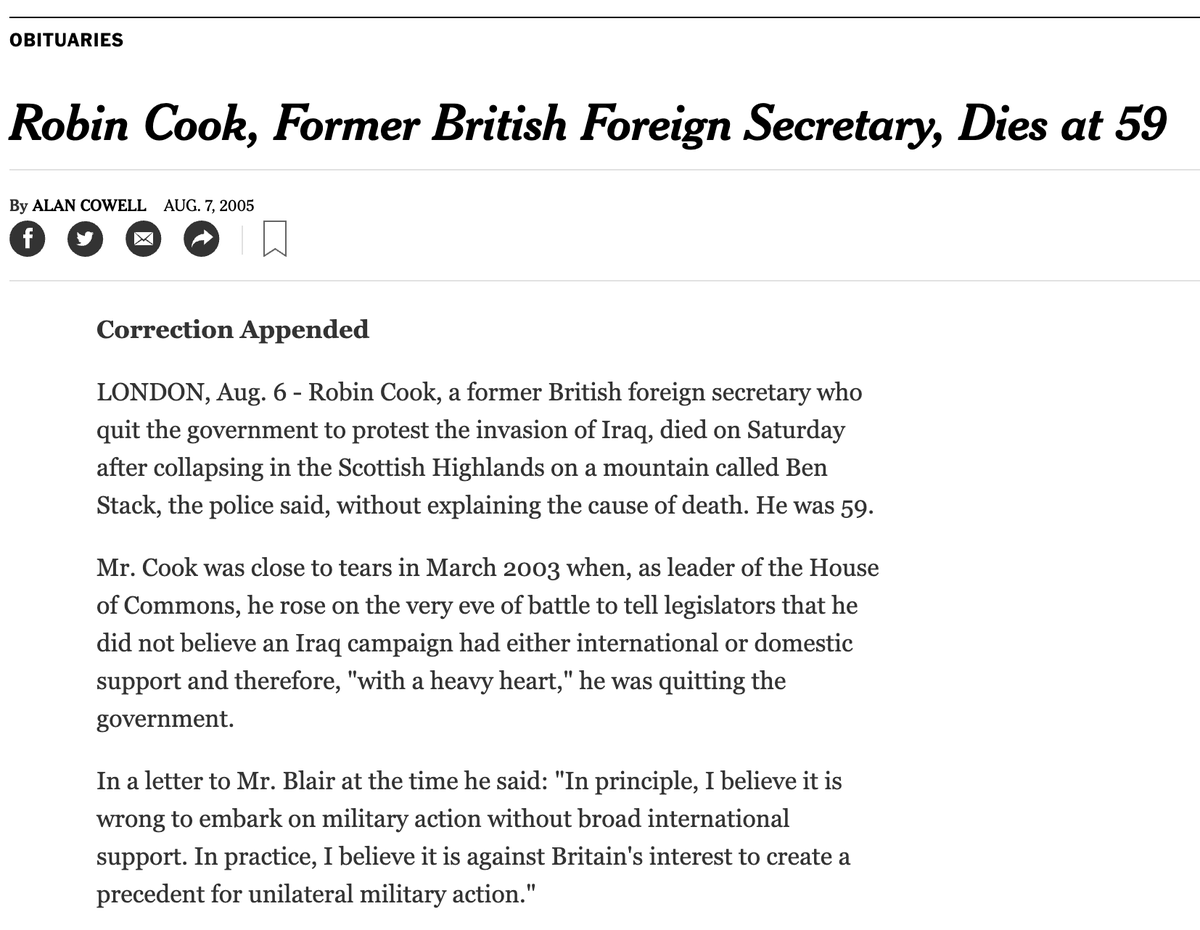 isaacdchen's tweet photo. @guardian thousands of Islamist militants "recruited and trained with help from the CIA to defeat the Russians". 
One month after publishing the article, Cook died after collapsing apparently from a severe heart attack while on holiday in the Scottish Highlands at merely age 59. https://t.co/t9sHikS4DM