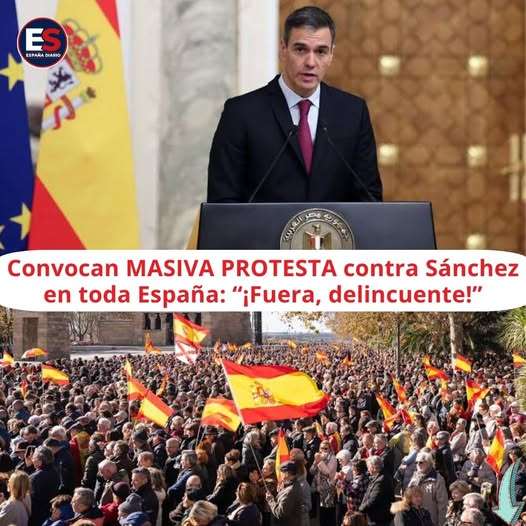 MaykaSpain48's tweet photo. CONVOCAN UNA PROTESTA MASIVA CONTRA SÁNCHEZ EN TODA ESPAÑA: «¡FUERA, DELINCUENTE!»
Ciudadanos de distintos puntos de España han difundido una convocatoria para el 2 de septiembre frente al Congreso y los ayuntamientos, coincidiendo con el Día de Ceuta. https://t.co/XyWRuumW94
