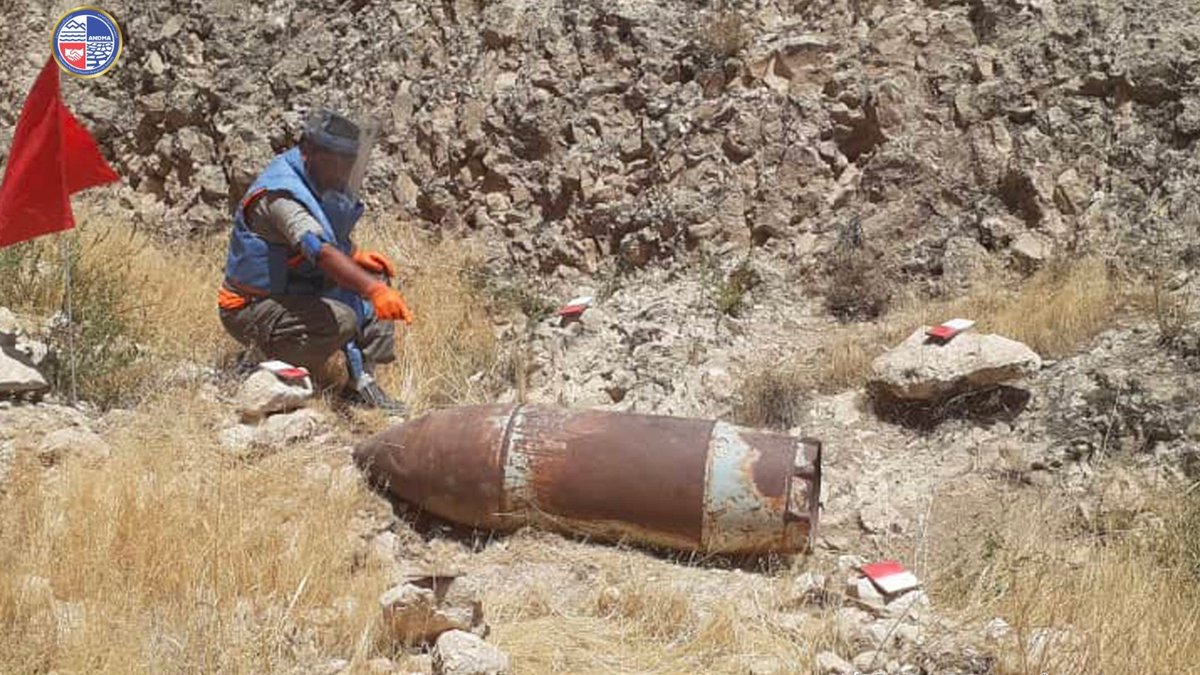 pajhwok's tweet photo. The Disaster Management Preparedness Authority says a 500kg Russian bomb has been discovered and safely destroyed in Firoz Nakhchir district of northern Samangan province.
Full details are available at the link below
https://t.co/ZsQgWneNPa
#Samangan #UnexplodedOrdnance #Afghanistan #MineAction
