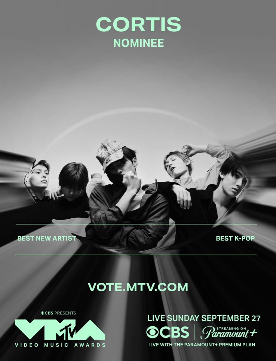 zhaoyufancokr's tweet photo. Everyone, don’t forget to vote for CORTIS at the VMAs! They’re nominated for two categories: Best New Artist and Best K-Pop

Best New Artist
🔗 https://t.co/rIQGQ8XHLH
Best K-Pop
🔗 https://t.co/nTKzIReTtU

#CORTIS #코르티스 https://t.co/NTU6KSE4oZ