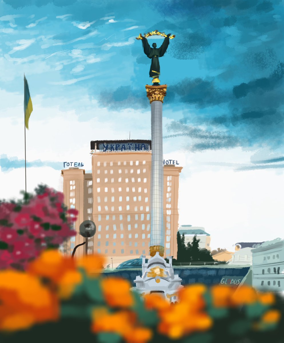 yizak_Bentega's tweet photo. 🇺🇦 З Днем Незалежності України!

День 19 практики скетч фонів поки мені не набридне https://t.co/jd7QV3FIH6