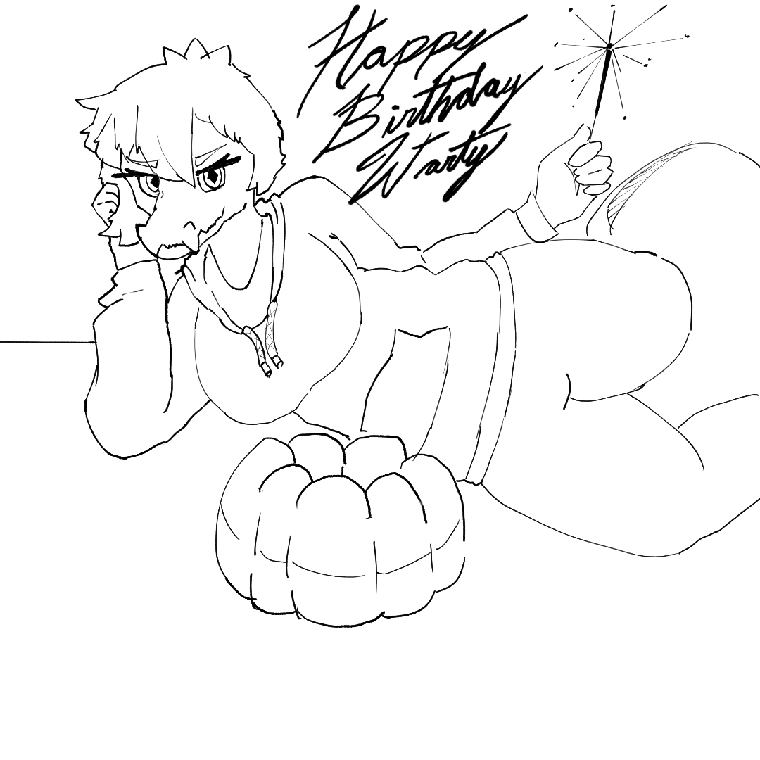 ContainerWarty's tweet photo. Thanks to my best friend @SquaredFur for this amazing drawing of Olivia that you made for my birthday!!! Since I'm here, it would make me very happy if you could follow him, he is a wonderful artist, but shy about his own work... go show him some love from me 🗿. https://t.co/L2pDbMjkIJ