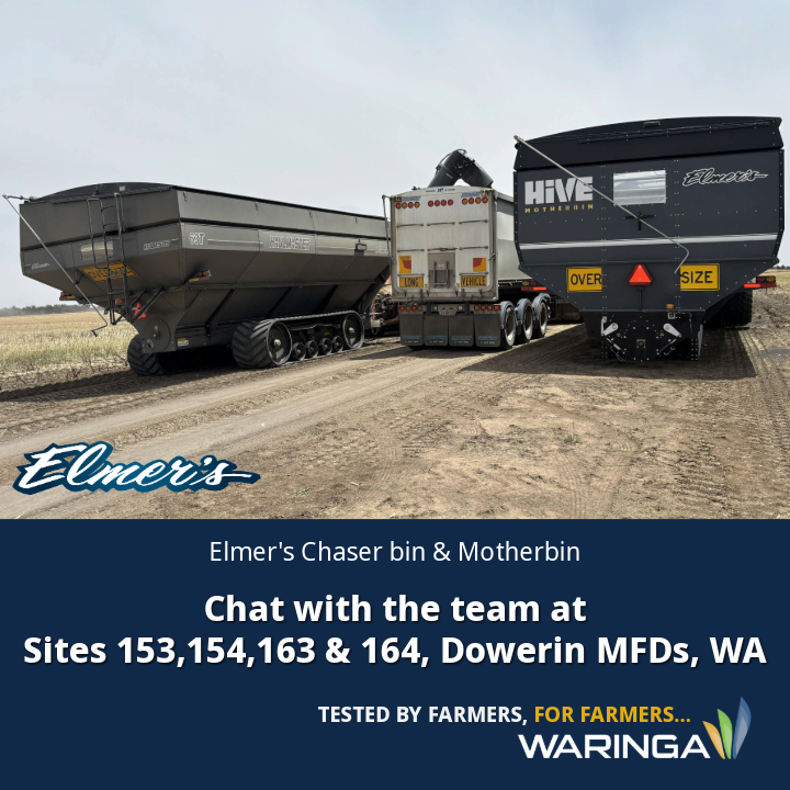 waringaag's tweet photo. π Dowerin Machinery Field Days is just 2 sleeps away!
Come and visit us to explore the latest machinery from @agrispreadirl, @elmersmfg, @Geringhoff, @GBessonSAS & @highlinemfg.
π Sites 153, 154, 163 & 164
π
26β27 August
#DowerinMachineryFieldDays #WaringaDistribution https://t.co/Gft8zCxANw