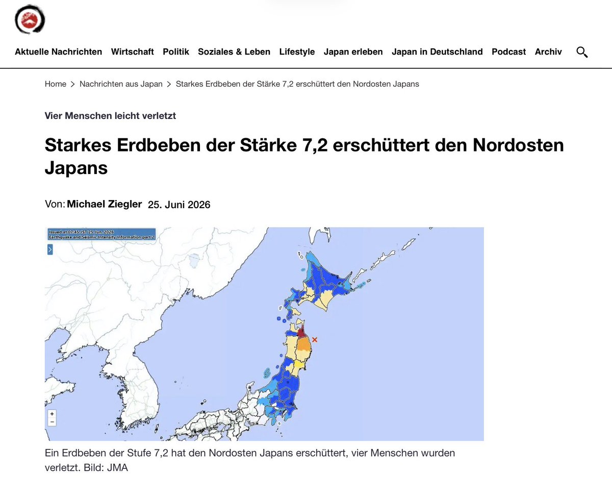 HofmeisterAusLU's tweet photo. Schweres Erdbeben der Stärke 7 vor 2 Monaten in Japan.
Sie erinnern sich?
Japan? Das verheerende Erdbeben war in Venezuela!
Ja, dort auch. Selber Tag, vergleichbare Stärke. In Venezuela eine nationale Katastrophe mit tausenden Toten, in Japan nicht.
Sozialismus tötet. https://t.co/1Q5JPP6yH1