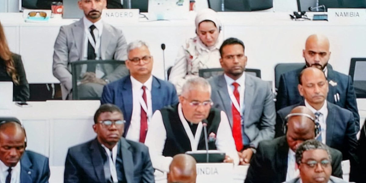 EnvironmentPib's tweet photo. India calls for diversified, adequate, predictable &amp; sustained international finance for land restoration &amp; drought resilience at @UNCCD COP17 in Ulaanbaatar, Mongolia

@byadavbjp 

Press Release 📝: 
https://t.co/VodjguhxfZ https://t.co/r39kTjt0Yf