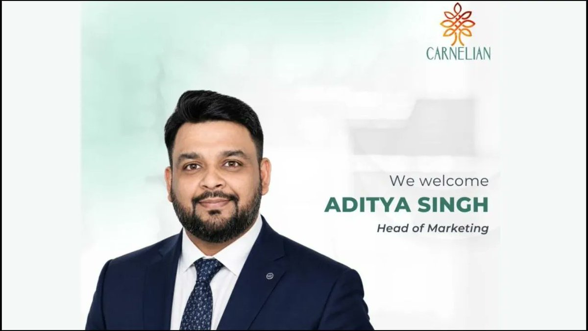 BestMediaInfo's tweet photo. Carnelian Asset Management appoints Aditya Singh as Head of Marketing
https://t.co/RBh05gjOhx
#headofmarketing #AdityaSingh #Leadershipappointment https://t.co/kOvgwGjpZK