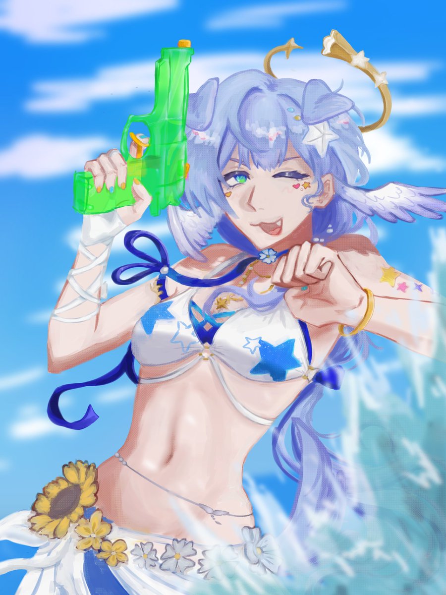 con4__'s tweet photo. Summeretto Robin!! + Puppy Robin specially for @efirlic https://t.co/ylejQBcZUr