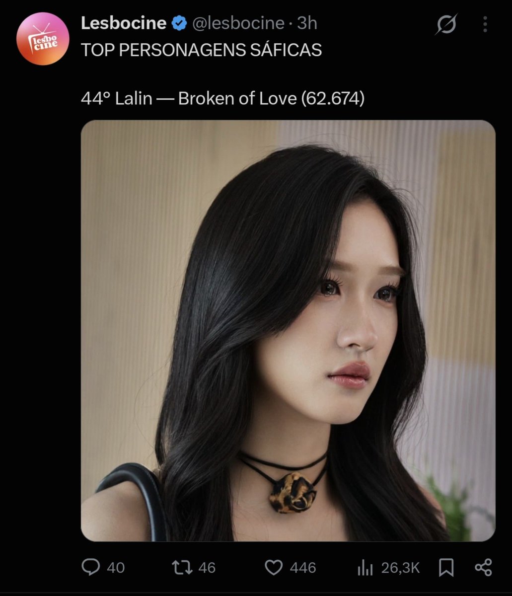 NinfaApasra's tweet photo. Se você somar as duas juntas, chega nem perto do quanto os fãs da Yoko se dedicaram, tanto na votação e no engajamento do post. Novamente, se você somar as duas, não chegam na quantidade de curtidas, reposts e comentários. Isso diz muito sobre o fandom...

Vi vários  comentários como: "não perco tempo com votação pequena" mas perder tempo falando da Yoko aparentemente perdem