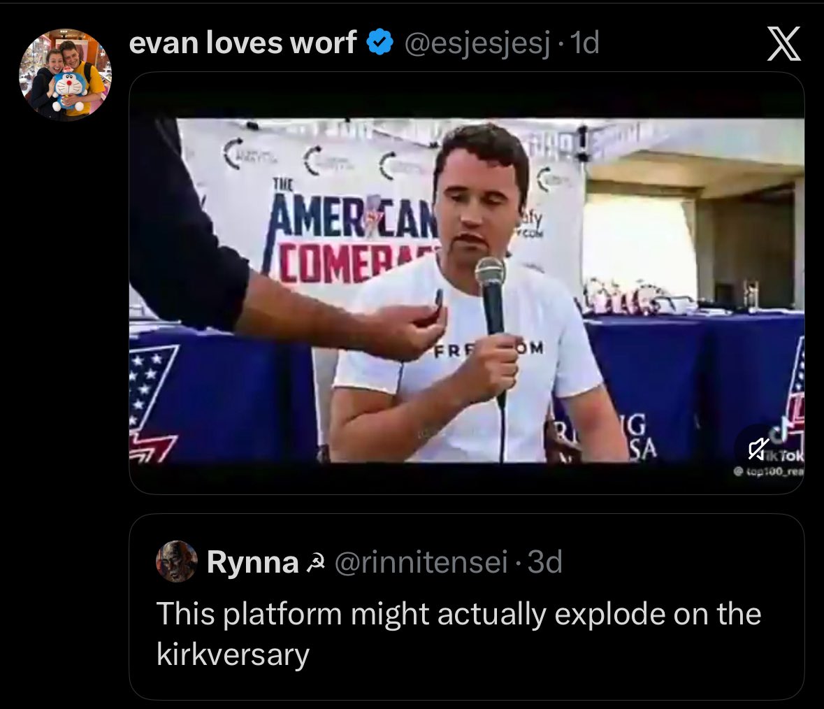 Basedniggerman's tweet photo. “Erm dude you literally sang Heil Hitler”🤓

These are the same people who gleefully post about Charlie Kirk being killed literally every single day. https://t.co/S50JtB76sU
